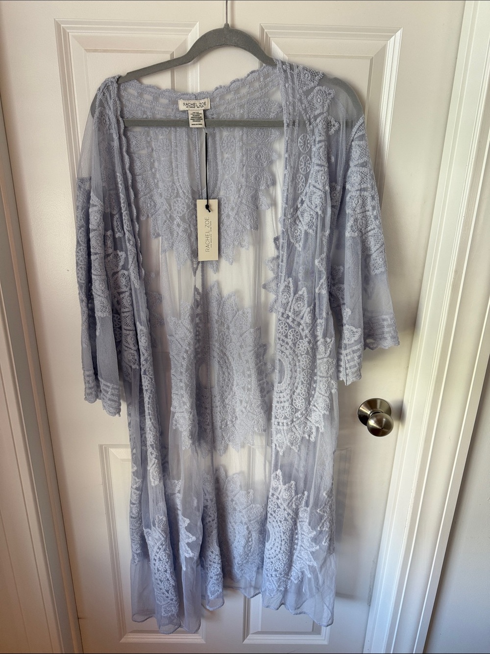 Rachel Zoe pale blue kimono